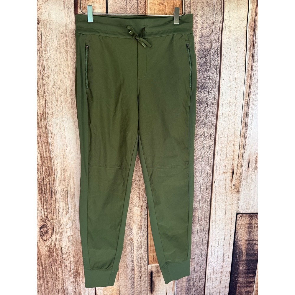 Athleta Trekkie Jogger 2.0 Hiking Travel Pants Olive Green Hiking Outdoor Size 8